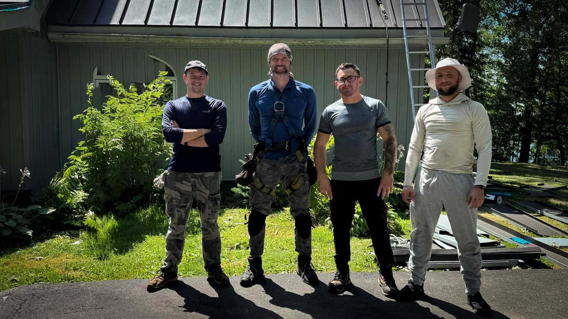 Titan Steel Roofing - Custom Home with Lake View